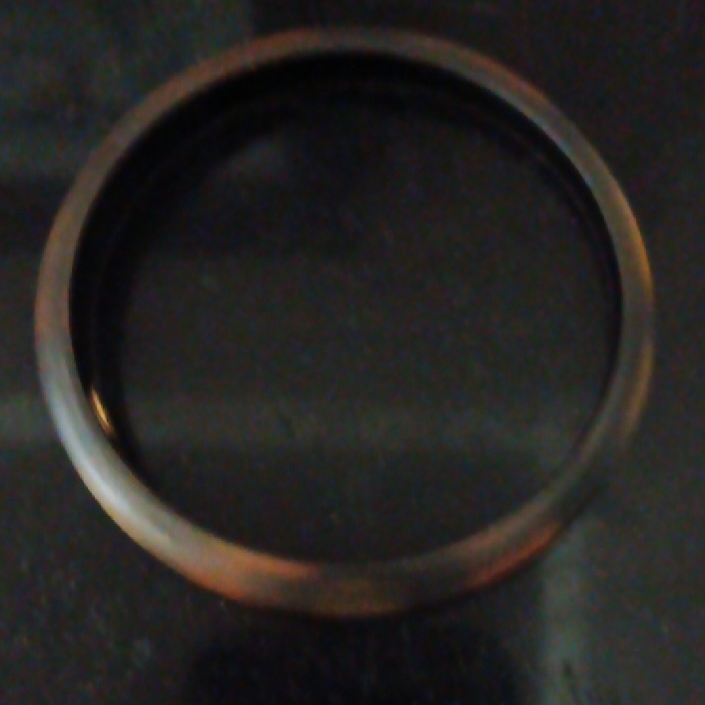 Alexus Bittar Animal Print Black Circular Bangle Small